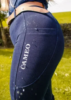 Cameo Equine Showerproof Denim Riding Tights