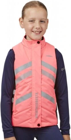 Weatherbeeta Childs Reflective Quilted Gilet Hi Vis