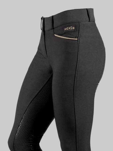 Agaso Winter (Fleece Lined) Breeches - Black - Image 2