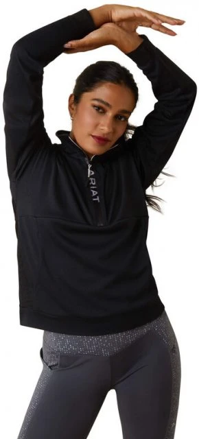 Ariat Breathe 1/2 Zip Sweatshirt - Black