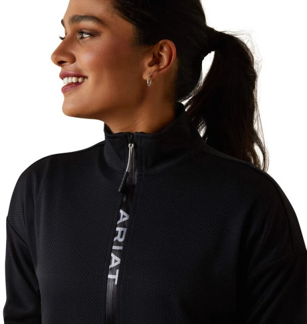 Ariat Breathe 1/2 Zip Sweatshirt - Black - Image 4