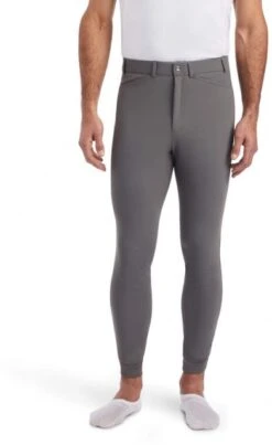 Ariat Mens Tri Factor Grip Knee Patch Breech - Plum Grey