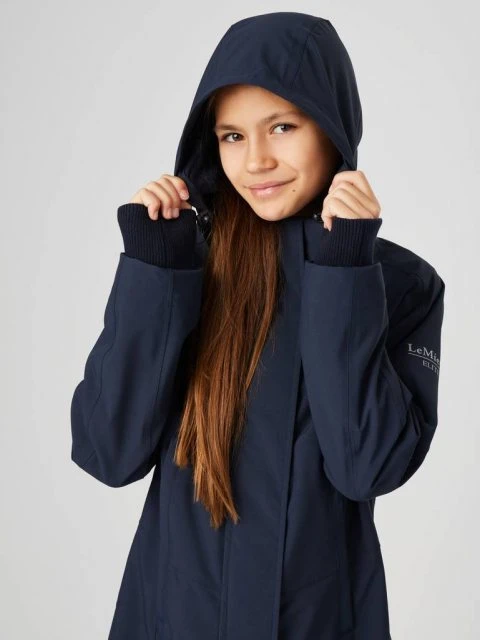 LeMieux Junior Pro Waterproof Coat - Navy - Image 2