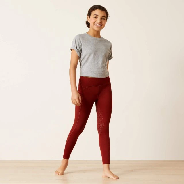 Ariat Youth Venture Thermal Tight - Fired Brick - Image 3